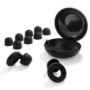 Reusable Silicone Ear Plugs, Three-Pair Set — Three sizes, washable